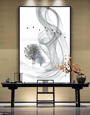 File gốc File tranh hiện đại pha lê gương HD13835 (vector) cho in ấn