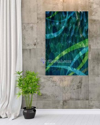 File ảnh File bộ tranh treo hiện đại HD14024 (gốc) cho trang trí nội thất