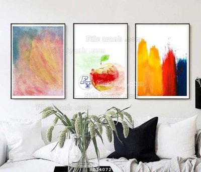 Tải file File bộ tranh treo hiện đại HD14072 (gốc) làm file thiết kế