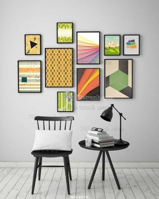 File in ấn File bộ tranh treo hiện đại HD14078 (bản gốc) từ file gốc