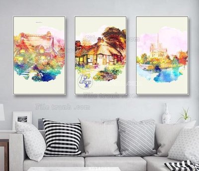 Tải file tranh File bộ tranh treo hiện đại HD14085 (ảnh gốc) ngay