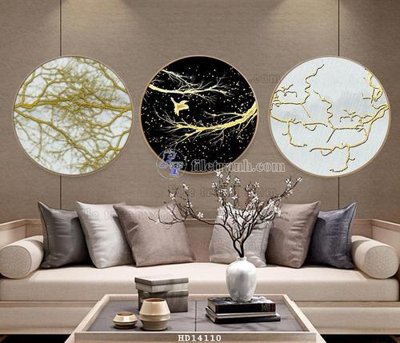 Tải file tranh gốc File bộ tranh treo hiện đại HD14110 chất lượng cao