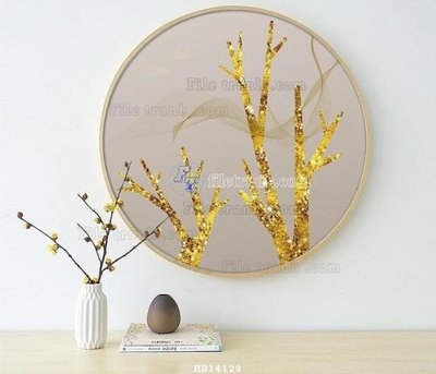 File in ấn File bộ tranh treo hiện đại HD14128 chuyên nghiệp