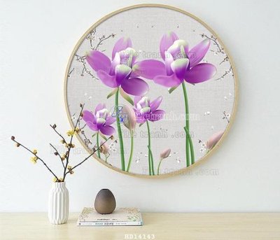 File tranh File bộ tranh treo hiện đại HD14143 (bản gốc) in lụa 5D