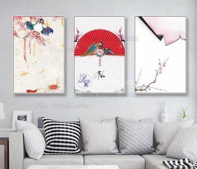 Chi tiết file gốc File bộ tranh treo hiện đại HD14172 (cho in tráng gương)