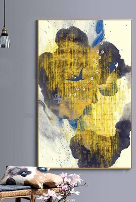 File ảnh File bộ tranh treo hiện đại HD14195 (gốc) in PP, decal