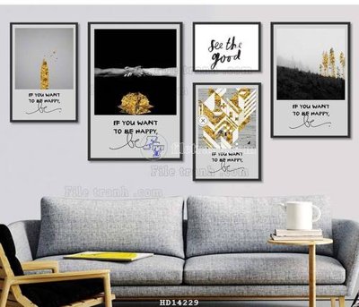 File gốc File bộ tranh treo hiện đại HD14229 (in lụa) tranh thuận buồm