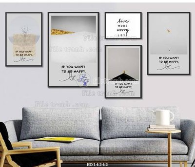 Chi tiết file gốc File bộ tranh treo hiện đại HD14242 (cho in tráng gương)