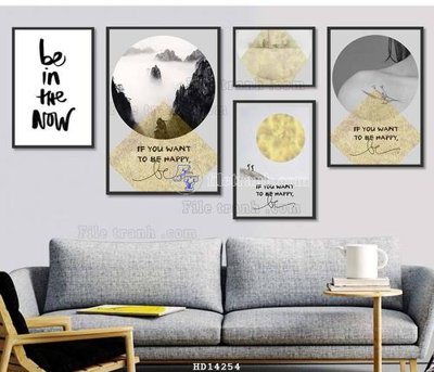 Download file gốc File bộ tranh treo hiện đại HD14254 (in mica) trong suốt