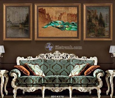 File tranh PSD File bộ tranh treo hiện đại HD14270 chất lượng cao