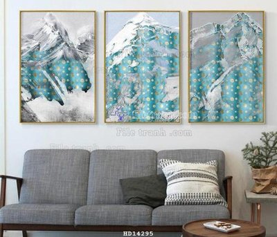 File gốc File bộ tranh treo hiện đại HD14295 (cho in UV) siêu nét