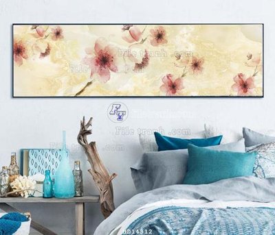 File in trần File bộ tranh treo hiện đại HD14312 (bản gốc) bầu trời