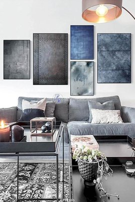 File ảnh File bộ tranh treo hiện đại HD14355 (gốc) dùng in Pano