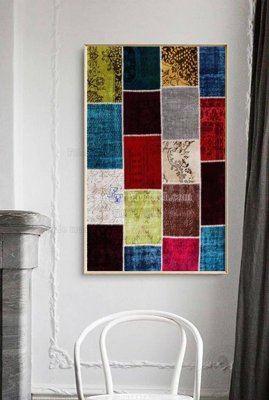 Ảnh gốc file in lụa File bộ tranh treo hiện đại HD14473 chi tiết