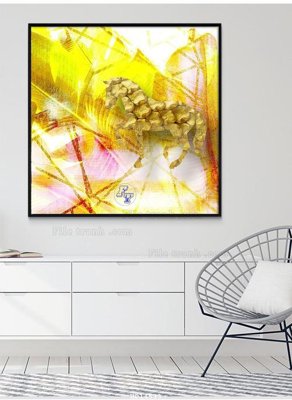 File tranh in tráng gương File bộ tranh treo hiện đại HD14533 (siêu nét)