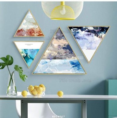 File tranh File bộ tranh treo hiện đại HD14567 (gốc) in backlit film