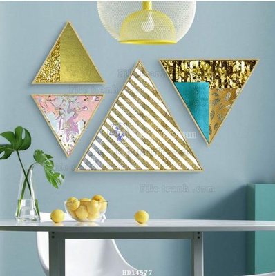 File gốc File bộ tranh treo hiện đại HD14577 (bản quyền) cho in ấn