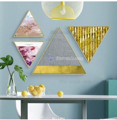 File tranh File bộ tranh treo hiện đại HD14578 (file gốc) chuẩn màu in