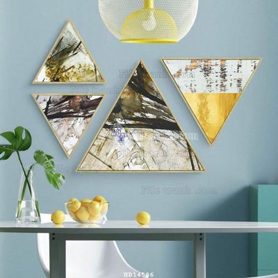 File gốc File bộ tranh treo hiện đại HD14586 (in mica) làm bảng hiệu