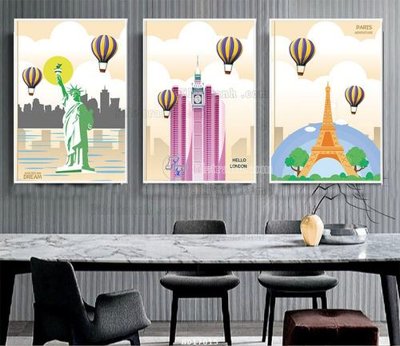 Tải file File tranh treo hiện đại HD17015 (PSD) cho in ấn quảng cáo