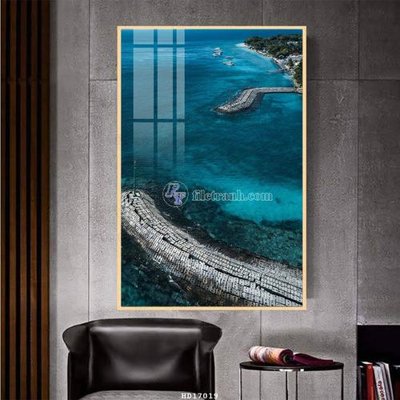 File tranh File tranh treo hiện đại HD17019 (bản gốc) in lụa dán tường