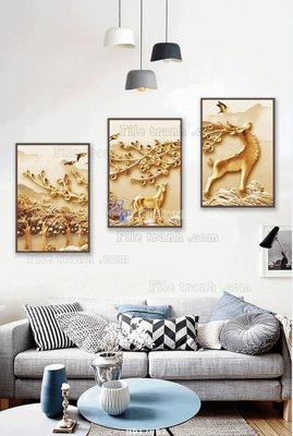 File gốc File tranh treo hiện đại HD17057 (PSD/TIFF) độ phân giải cao