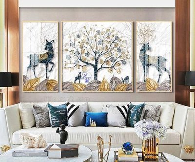 File in lụa File tranh treo hiện đại HD17063 (tân cổ điển) File tranh treo hiện đại HD17063