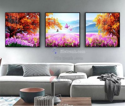 File PSD File tranh treo hiện đại HD17102 (gốc) cho in quảng cáo