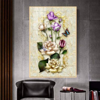 File tranh File tranh treo hiện đại HD17119 (bản gốc) in lụa 5D