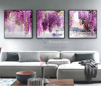 File tranh File tranh treo hiện đại HD17134 (file gốc) chuẩn màu in