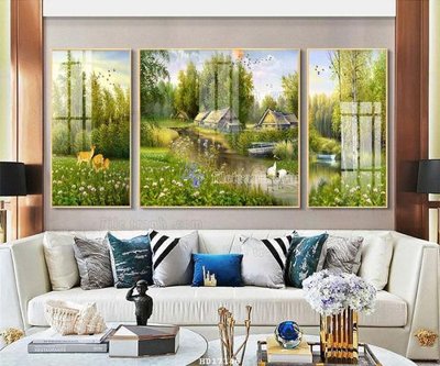 File tranh in trần 3D File tranh treo hiện đại HD17146 (ảnh gốc)