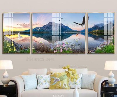 File gốc File tranh treo hiện đại HD17155 (in mica) trang trí