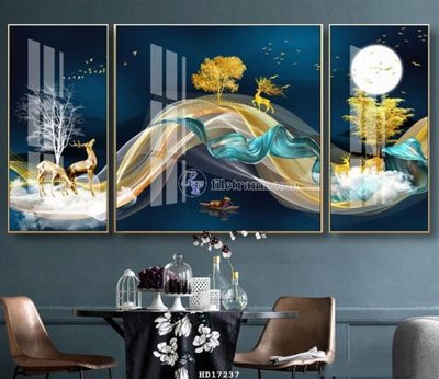 File tranh gốc File tranh treo hiện đại HD17237 (bản quyền) file PSD
