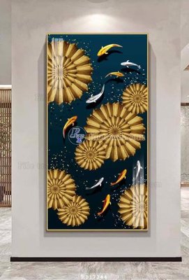 Download file File tranh treo hiện đại HD17244 (gốc) in mica đèn LED