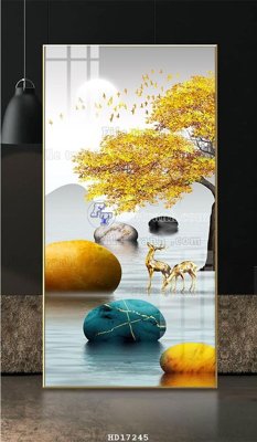 File gốc File tranh treo hiện đại HD17245 (cho in 3D) độc đáo