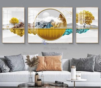 File gốc File tranh treo hiện đại HD17268 (cho in 3D) độc đáo