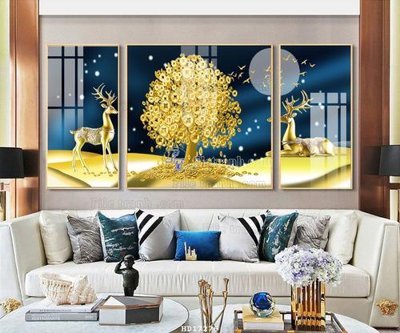 Download file File tranh treo hiện đại HD17276 (gốc) in mica đèn LED