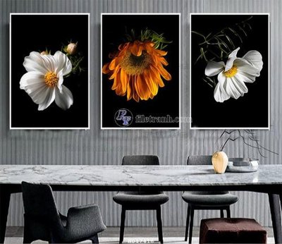 File in trần File tranh treo hiện đại HD17416 (bản gốc) hoa văn