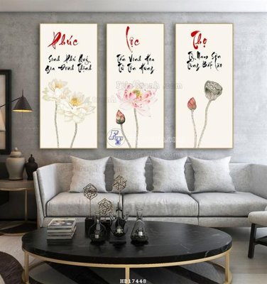 File gốc File tranh treo hiện đại HD17448 (chuẩn CMYK) cho nhà in