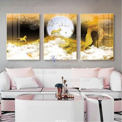 Ảnh gốc File tranh treo hiện đại HD17462 (siêu chi tiết) để in ấn