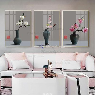 File gốc File tranh treo hiện đại HD17465 (thiết kế) cho in ấn