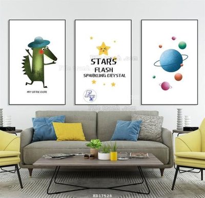 Tệp tin gốc File tranh treo hiện đại HD17528 (dùng cho in ấn) chuyên nghiệp