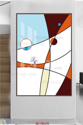 File gốc File tranh hiện đại HD176 (thiết kế) độc quyền