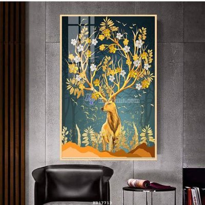 File tranh gốc PSD File tranh treo hiện đại HD17713 còn nguyên layer