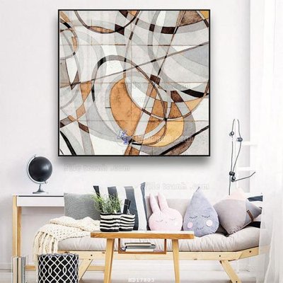 File gốc File tranh treo hiện đại HD17803 (in ấn) không giới hạn