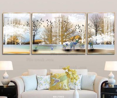 Tải file File tranh treo hiện đại HD17868 (PSD) cho in tranh 3D