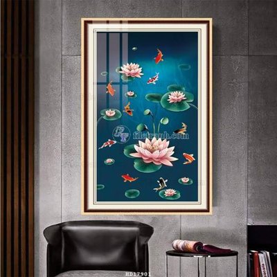 File gốc File tranh treo hiện đại HD17901 (in ấn) màu sắc trung thực