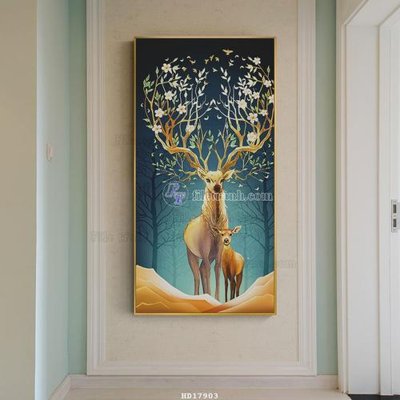 File tranh File tranh treo hiện đại HD17903 (ảnh gốc) in trần xuyên sáng