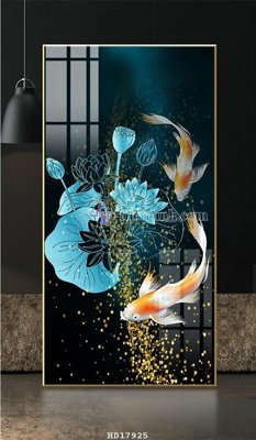 File in trần File tranh treo hiện đại HD17925 (bản gốc 3D) sống động