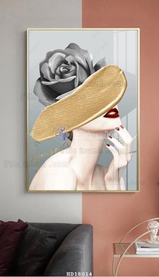 File tranh gốc File tranh treo hiện đại HD18014 (bản quyền) file PSD